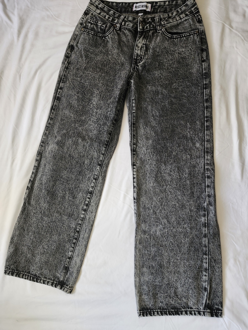 Disclosure Miscellaneous Black Acid-Wash Women's Jeans.
